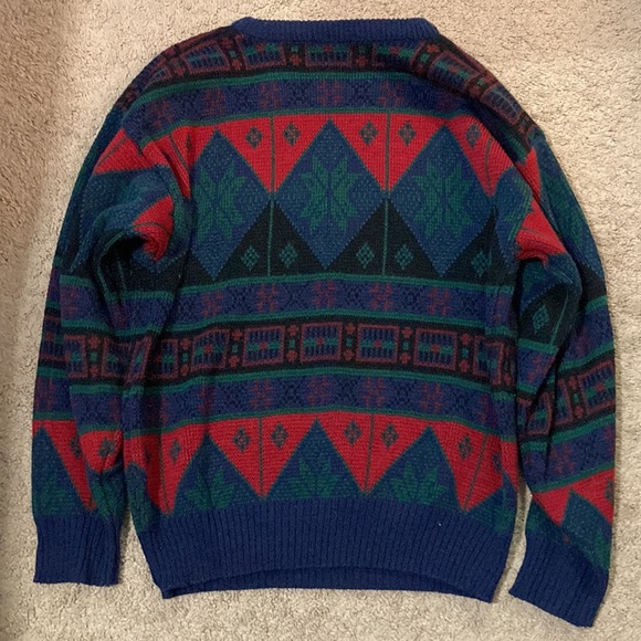 Vintage oversized style knit sweater STONE RIVER - Picture 2 of 6